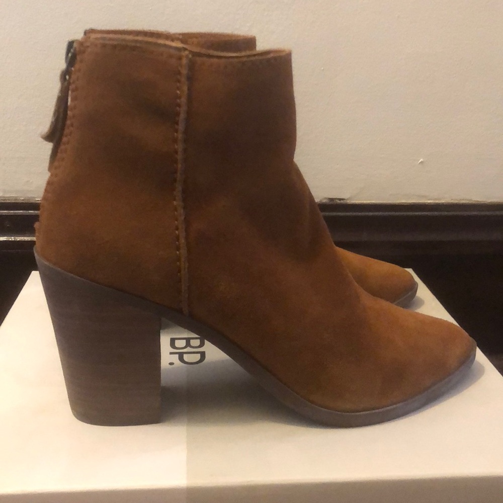 BP booties from Nordstrom. Cognac Suede. Size 9.5M